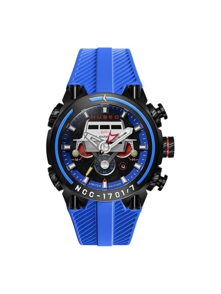 Nwt Nubeo Deimos Chronograph Blue Dial Men's Watch